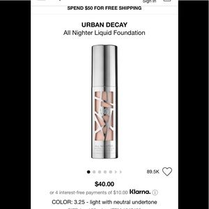 Urban Decay All Nighter Liquid Foundation